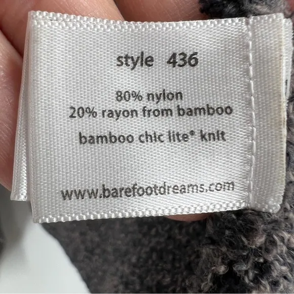 Barefoot Dreams Bamboo Cozychic Lite Calypso Wrap Cardigan 436 Gray Sweater