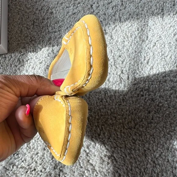 Bay boys &amp; Baby girl Tod’s suede loafers sz 17