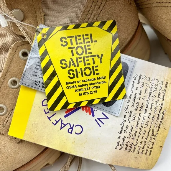 Belleville 220 DES ST Hot Weather Steel Toe Military Boot size 6.5