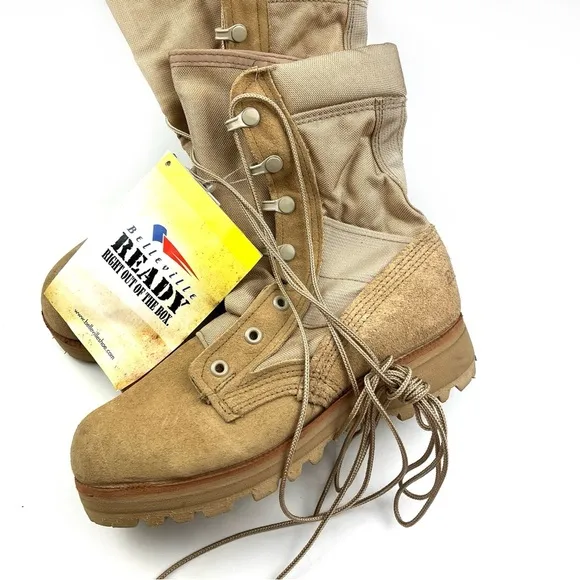 Belleville 220 DES ST Hot Weather Steel Toe Military Boot size 6.5