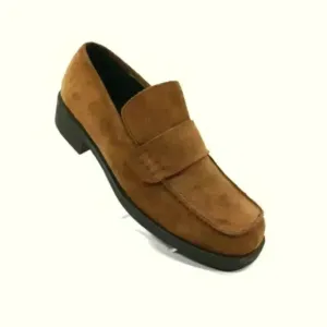 Bernardo Billy brown suede loafers