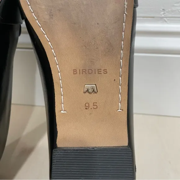Birdies Blackbird Flats Women's Size 9.5 Black Quilted Licorice Leather