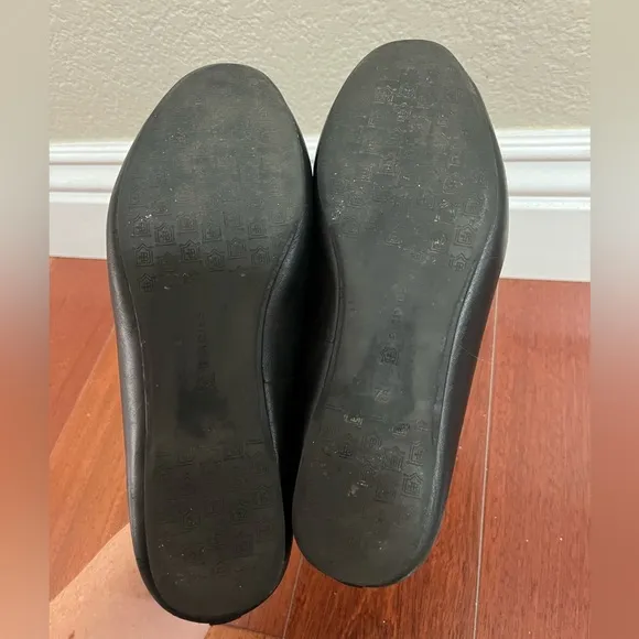 BIRDIES Limited Edition VOTE black leather loafers flats Womens Sz 7.5