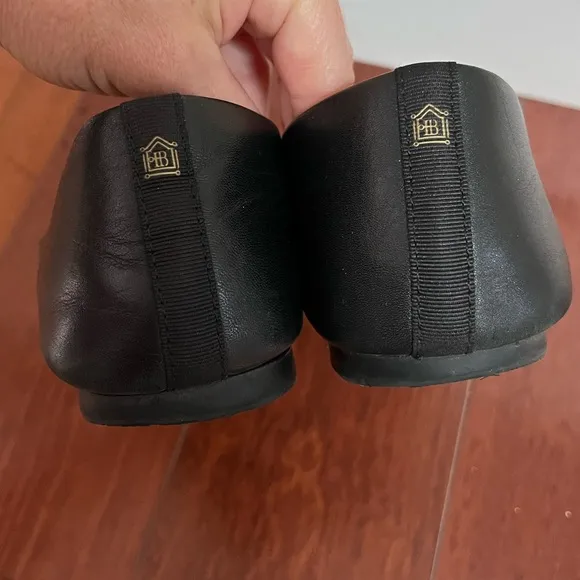 BIRDIES Limited Edition VOTE black leather loafers flats Womens Sz 7.5