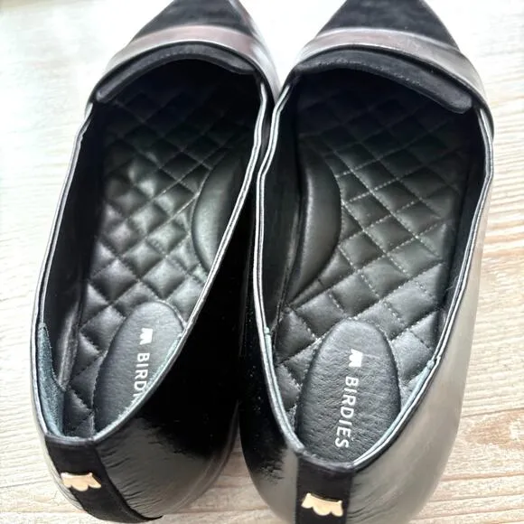 Birdies The Blackbird Timeless Black Leather Loafer | Size 9.5