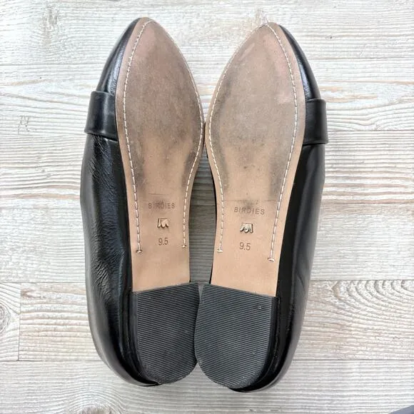 Birdies The Blackbird Timeless Black Leather Loafer | Size 9.5