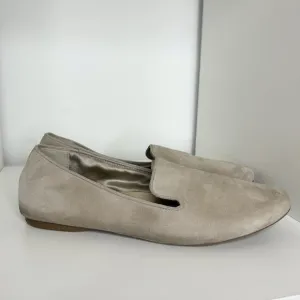 BIRDIES The Starling Flat Loafers Womens Size 9 Slip On Latte Suede Beige Basics