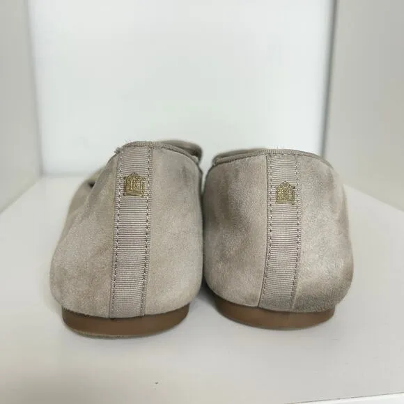 BIRDIES The Starling Flat Loafers Womens Size 9 Slip On Latte Suede Beige Basics