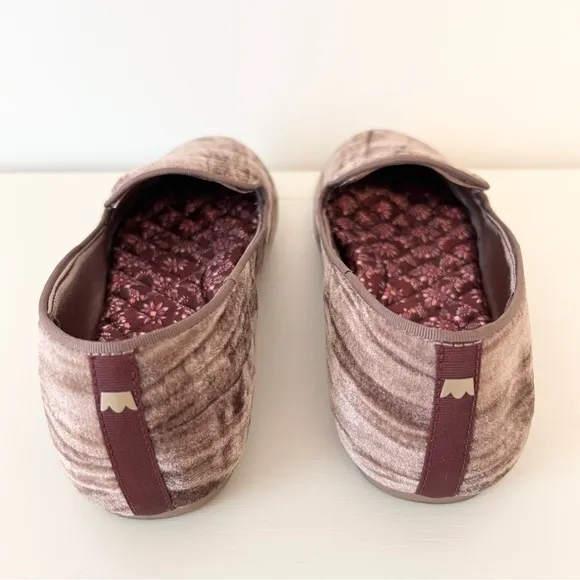 Birdies The Starling Flats Loafer Moonstone Brown Crushed Velvet
