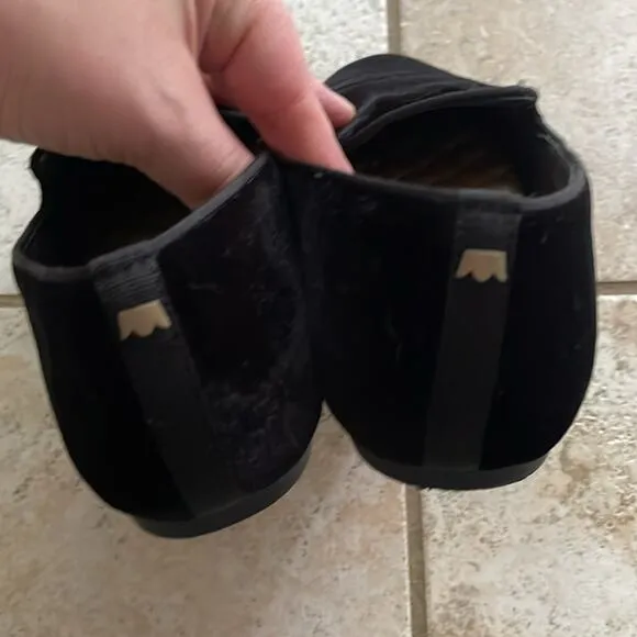 BIRDIES THE STARLING Loafers Smoking Slippers Black Velvet