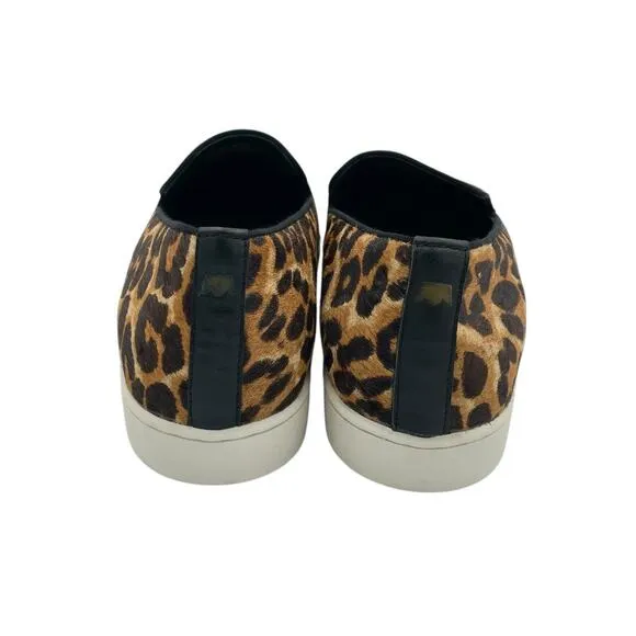 Birdies The Swift Leopard Print Calf Hair Slip On Casual Fashion Sneakers