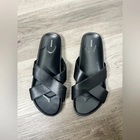 Birdies Women's Black Slide Sandals Sz 9