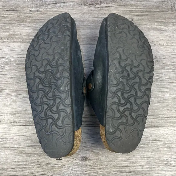 Birkenstock Boston Clogs Black Size 41 Narrow GUC