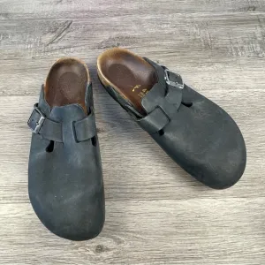 Birkenstock Boston Clogs Black Size 41 Narrow GUC