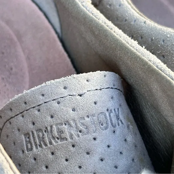 Birkenstock Gray Bend Low Suede Embossed-Dotted Unisex Sneakers Size 8M/10W 41EU