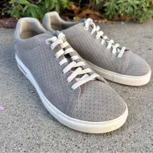 Birkenstock Gray Bend Low Suede Embossed-Dotted Unisex Sneakers Size 8M/10W 41EU