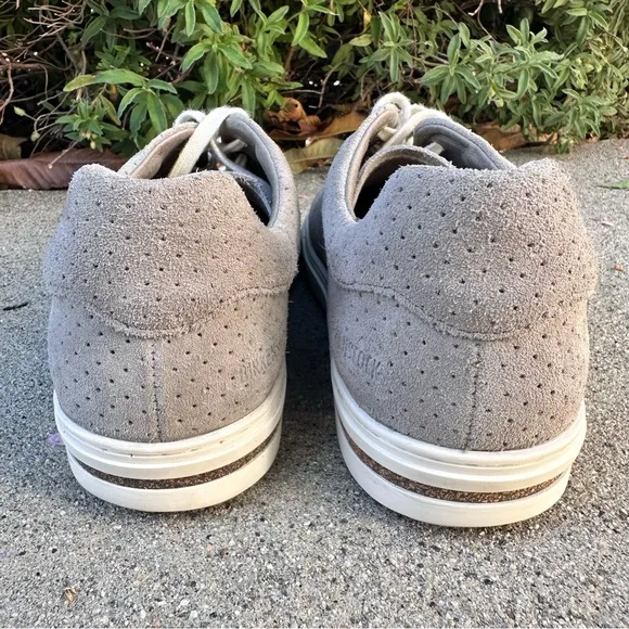 Birkenstock Gray Bend Low Suede Embossed-Dotted Unisex Sneakers Size 8M/10W 41EU