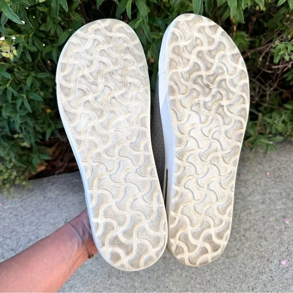 Birkenstock Gray Bend Low Suede Embossed-Dotted Unisex Sneakers Size 8M/10W 41EU