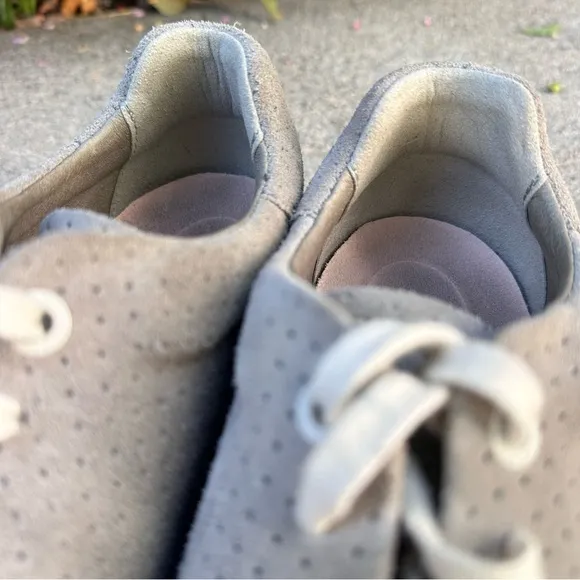 Birkenstock Gray Bend Low Suede Embossed-Dotted Unisex Sneakers Size 8M/10W 41EU