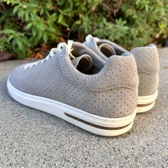 Birkenstock Gray Bend Low Suede Embossed-Dotted Unisex Sneakers Size 8M/10W 41EU
