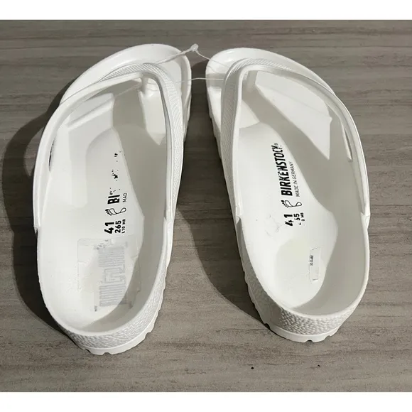 Birkenstock Honolulu EVA White Slip On Rubber Sandals Slides Men's 8 Wom…