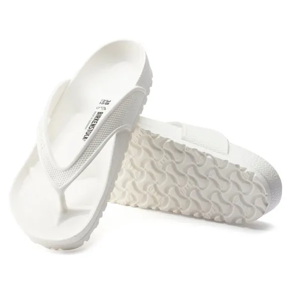Birkenstock Honolulu EVA White Slip On Rubber Sandals Slides Men's 8 Wom…