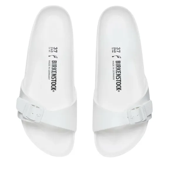 BIRKENSTOCK Madrid EVA Women Slip On Sandal Flip Flop White Lightweight Shoe