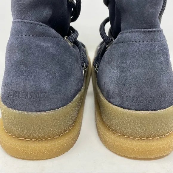 Birkenstock Masi Graphite Suede Leather Fur Lined Boots NARROW