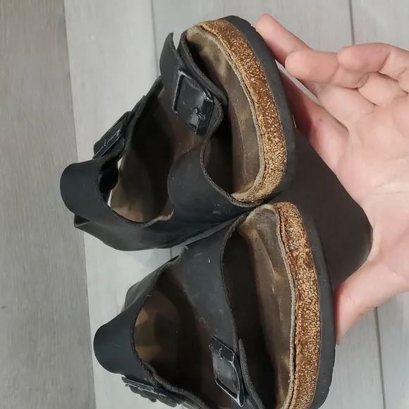 Birkenstock Mens Milano Ankle Leather Strap Sandals flats shoes sz 44/11