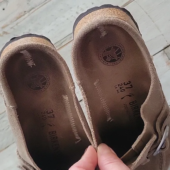 Birkenstock Tan Loafers Slip-Ons with Adjustable Strap