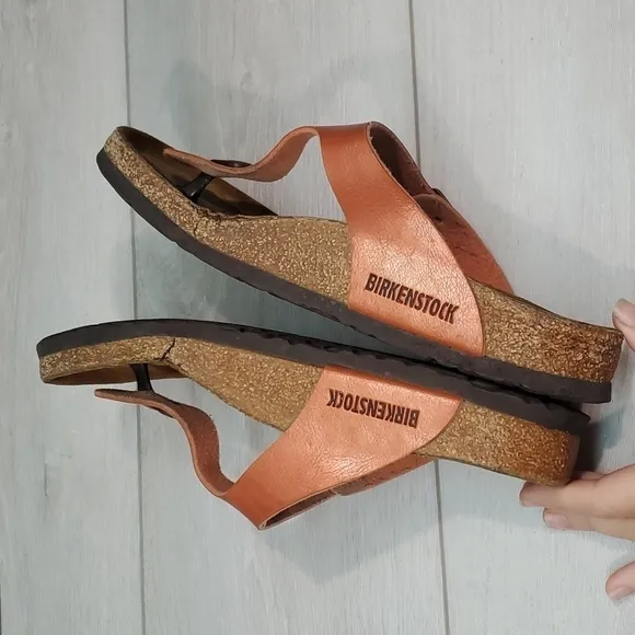 Birkenstock Women Gizeh T Strap Sandals Flats shoes sz 38/7