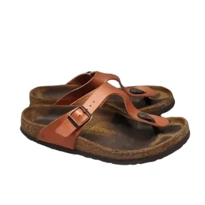 Birkenstock Women Gizeh T Strap Sandals Flats shoes sz 38/7