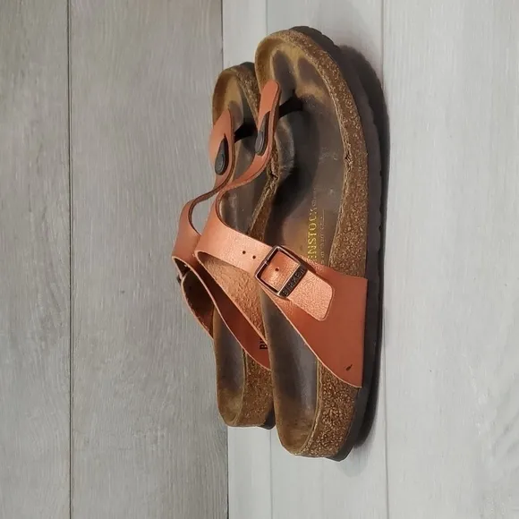 Birkenstock Women Gizeh T Strap Sandals Flats shoes sz 38/7