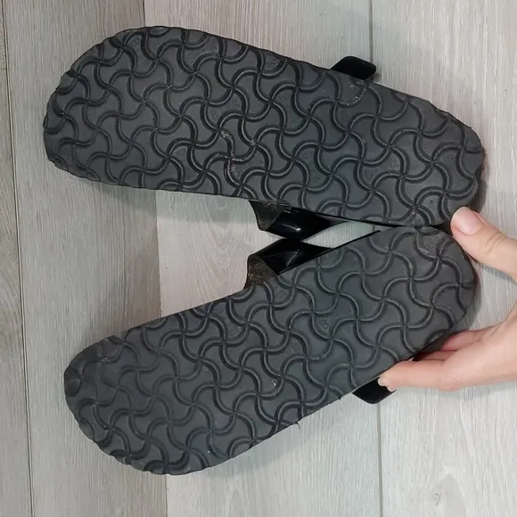 Birkenstock Women GizehThong Leather T strap Sandals Flats shoes sz 39/8 Narrow