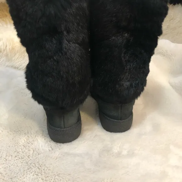 Black fur Pajar winter boots size 7