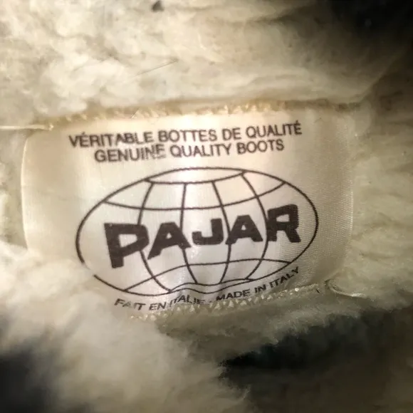 Black fur Pajar winter boots size 7