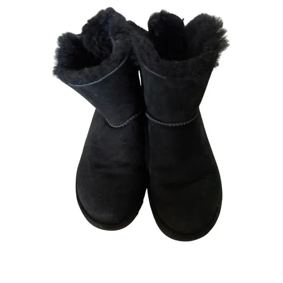 Black Ugg Boots Classic Heritage Bow