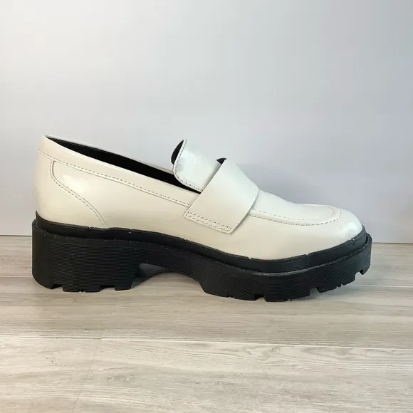 BLONDO Leather Chunky Loafers Platform Water Resistant Lug Sole 9M Streetwear