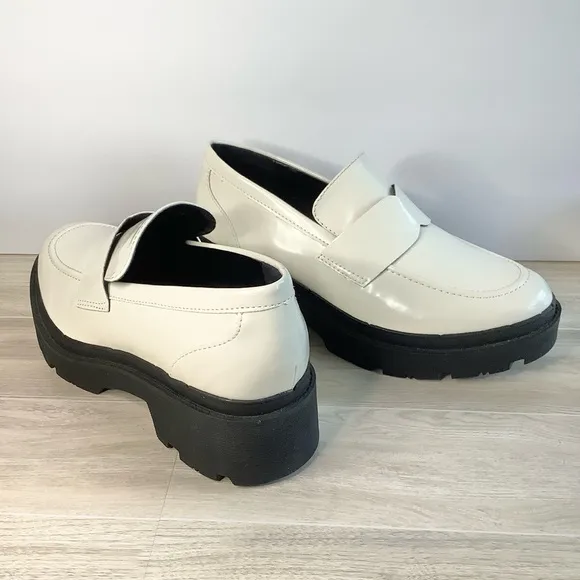 BLONDO Leather Chunky Loafers Platform Water Resistant Lug Sole 9M Streetwear