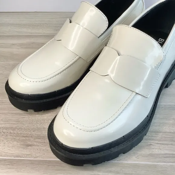 BLONDO Leather Chunky Loafers Platform Water Resistant Lug Sole 9M Streetwear