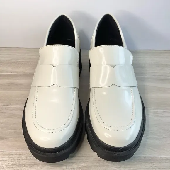 BLONDO Leather Chunky Loafers Platform Water Resistant Lug Sole 9M Streetwear