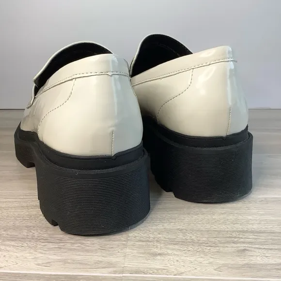BLONDO Leather Chunky Loafers Platform Water Resistant Lug Sole 9M Streetwear