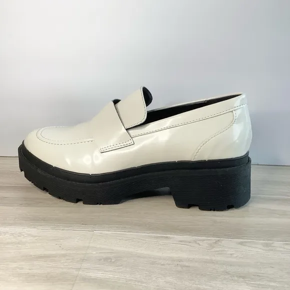 BLONDO Leather Chunky Loafers Platform Water Resistant Lug Sole 9M Streetwear