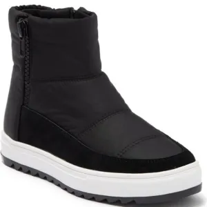 Blondo Nordstrom Samarie Quilted Boots Suede Nylon Booties Black Size 8 NEW