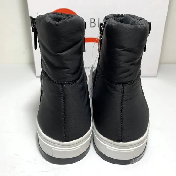 Blondo Nordstrom Samarie Quilted Boots Suede Nylon Booties Black Size 8 NEW