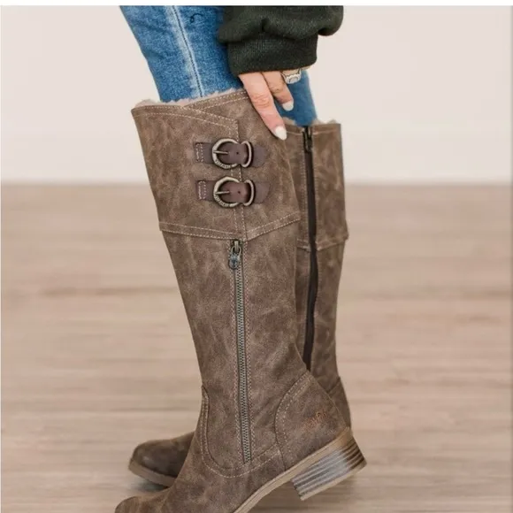 Blowfish Long Gone Block Heel Tall Boots, Size 6 1/2