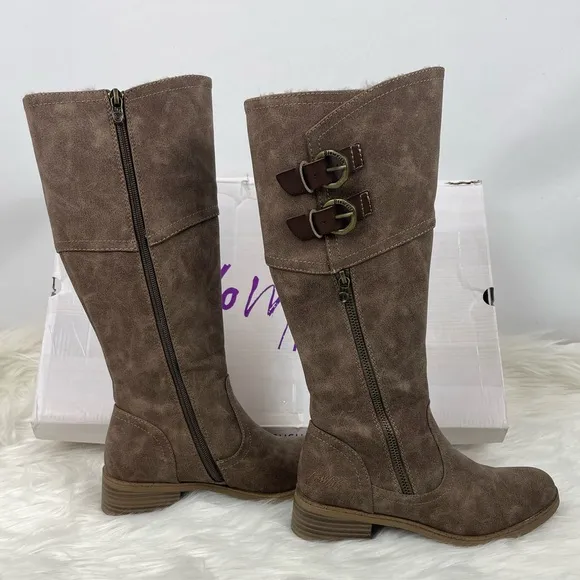 Blowfish Long Gone Block Heel Tall Boots, Size 6 1/2