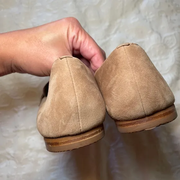 Boden Suede Penny Loafers Women’s size 40 / size 8 US Tan 309085 A1284