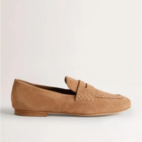 Boden Suede Penny Loafers Women’s size 40 / size 8 US Tan 309085 A1284