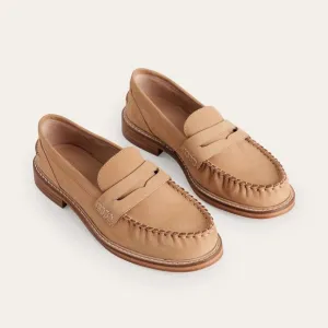 Boden Suede Penny Loafers Women’s size 40 / size 8 US Tan 309085 A1284